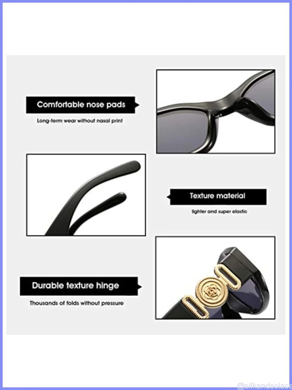 Retro Rectangle Sunglasses UV400 Full-Frame Vintage Fashion Eyewear